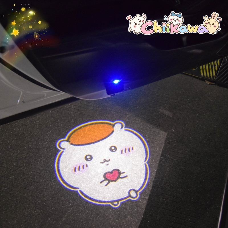 Car Accessories Japanese - アニメ「ちいかわ」の「くりまんじゅ」をモチーフにした、充電式でワイヤレス、高感度センサー搭載、取り付けが簡単な車内用アンビエントライト。かわいくて楽しい、クリエイティブなデザイン。