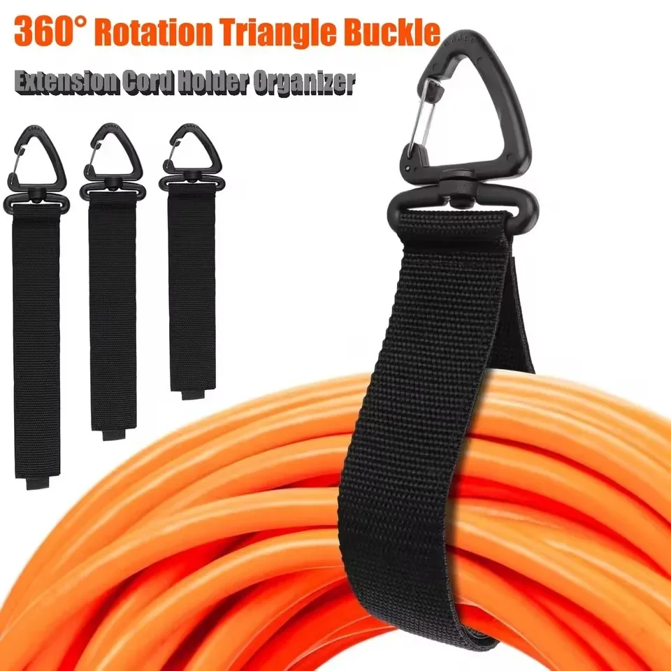 Car Cable Organizer - 10/5/1個入り 回転式バックル付きケーブルホルダー、電源コード整理用、ナイロン製、頑丈なコード収納ストラップ、ケーブルホース用、車内整理用