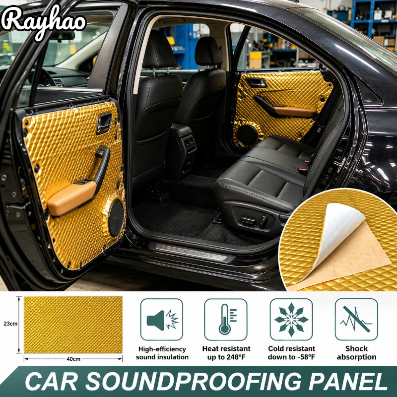 Car Floor Mat - 車用防音マット、車のドア、トランク、床、および車内用の自己接着式防音シート