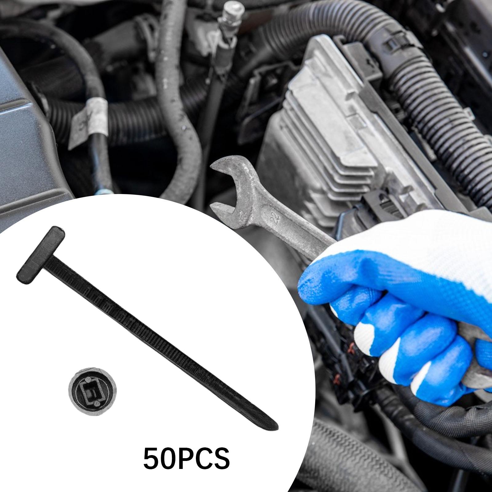 汎用性の高い、自動ロック機能付きナイロン製ケーブルタイ。頑丈 - Car Cable Organizer のレビューと価格