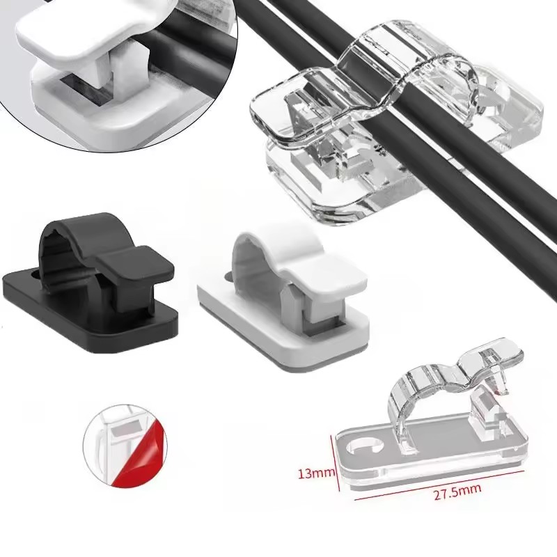 自己粘着式ケーブルクリップ、コード整理用、配線整理用、デスク - Car Cable Organizer のレビューと価格