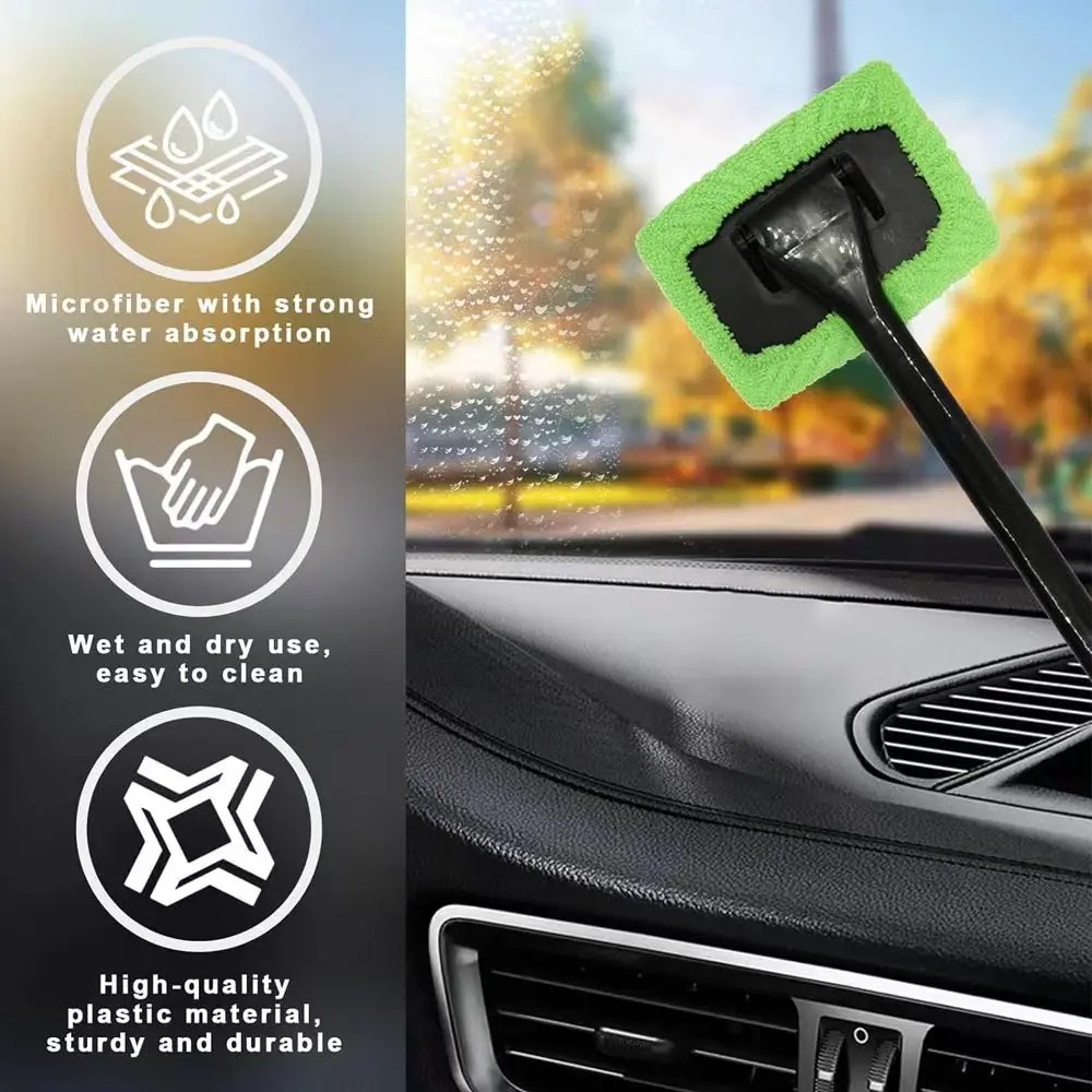 HTMCK 車用窓ガラスクリーナーブラシキット、長柄の車内用 - Car Wiper のレビューと価格