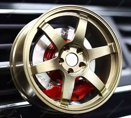 TE37ホイールリムモデルカーエアフレッシュナー回転式合金ベ - Car Air Freshener のレビューと価格