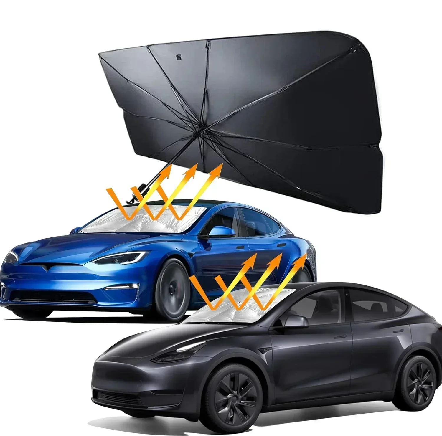 車のフロントガラス内側に取り付ける日よけ、日焼け防止、断熱日 - Windshield Sun Shade のレビューと価格