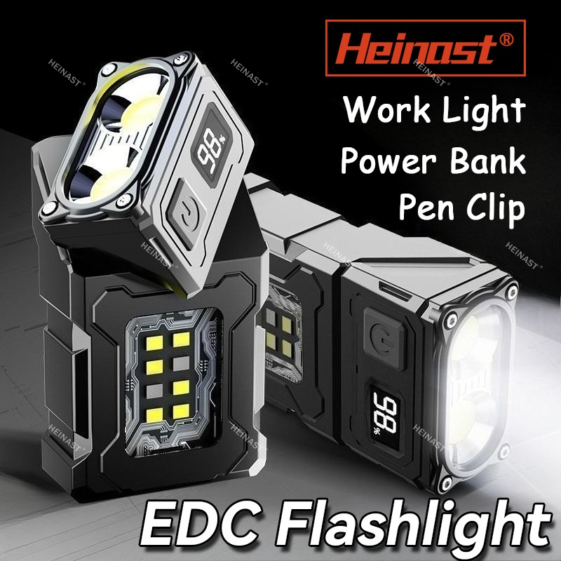 磁気トーチライト作業灯充電式ミニ COB 懐中電灯ハイパワー - Car Led Light のレビューと価格