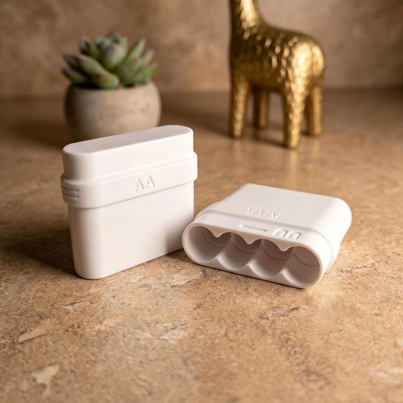 4個収納可能なAA電池ボックス。持ち運び可能なAA電池ケース - Car Organizer のレビューと価格