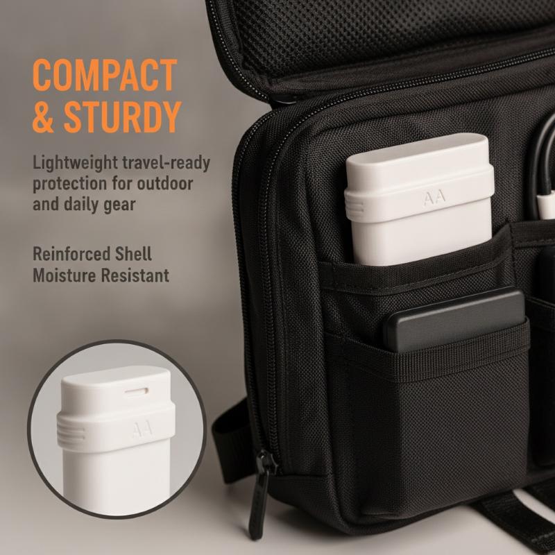 4個収納可能なAA電池ボックス。持ち運び可能なAA電池ケース - Car Organizer のレビューと価格