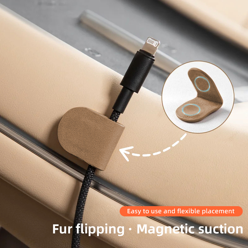 1/2/4個入り マグネット式 車載ケーブル整理クリップ ワ - Car Cable Organizer のレビューと価格