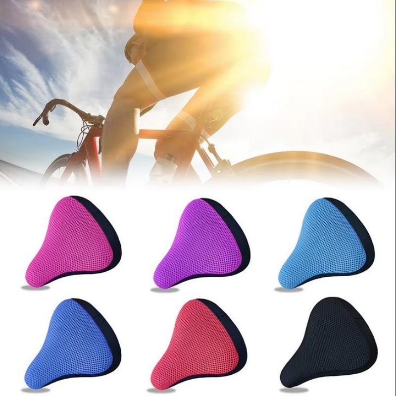 1PC 3D ソフトシリコン自転車シートクッション通気性快適 - Car Seat Cover のレビューと価格