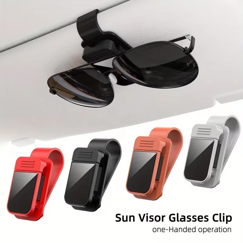 車のサンバイザーに取り付けるサングラスクリップ。安定したメガ - Car Organizer のレビューと価格